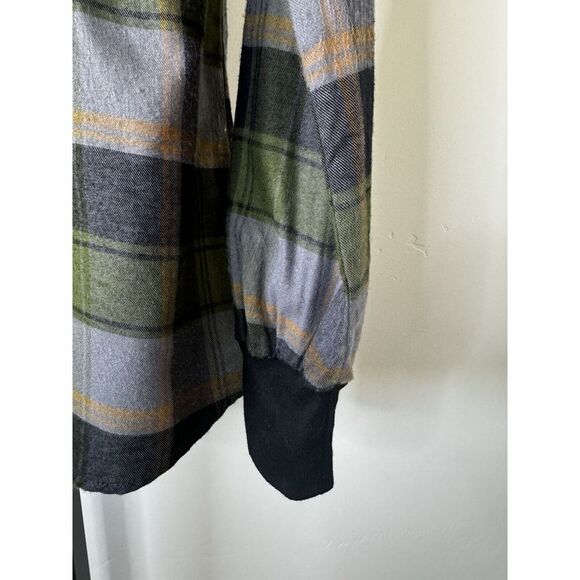 Juicy Couture Plaid Tieneck Pullover Shirt Long Sleeves, Size XS - Picture 5 of 5